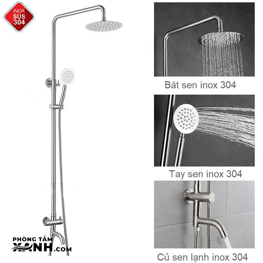 Sen Cây Đứng Tròn Lạnh Inox 304 SC-9024