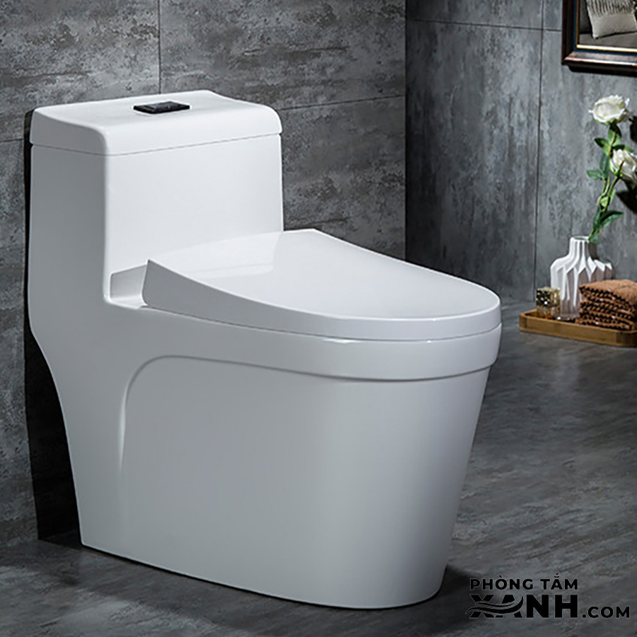 Bồn Cầu Lùn Nắp Dày 1 Khối BC-399