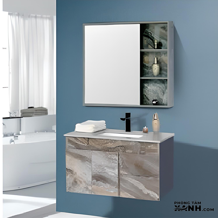 Lavabo Tủ Nhựa PVC Vân Đá TN-7820