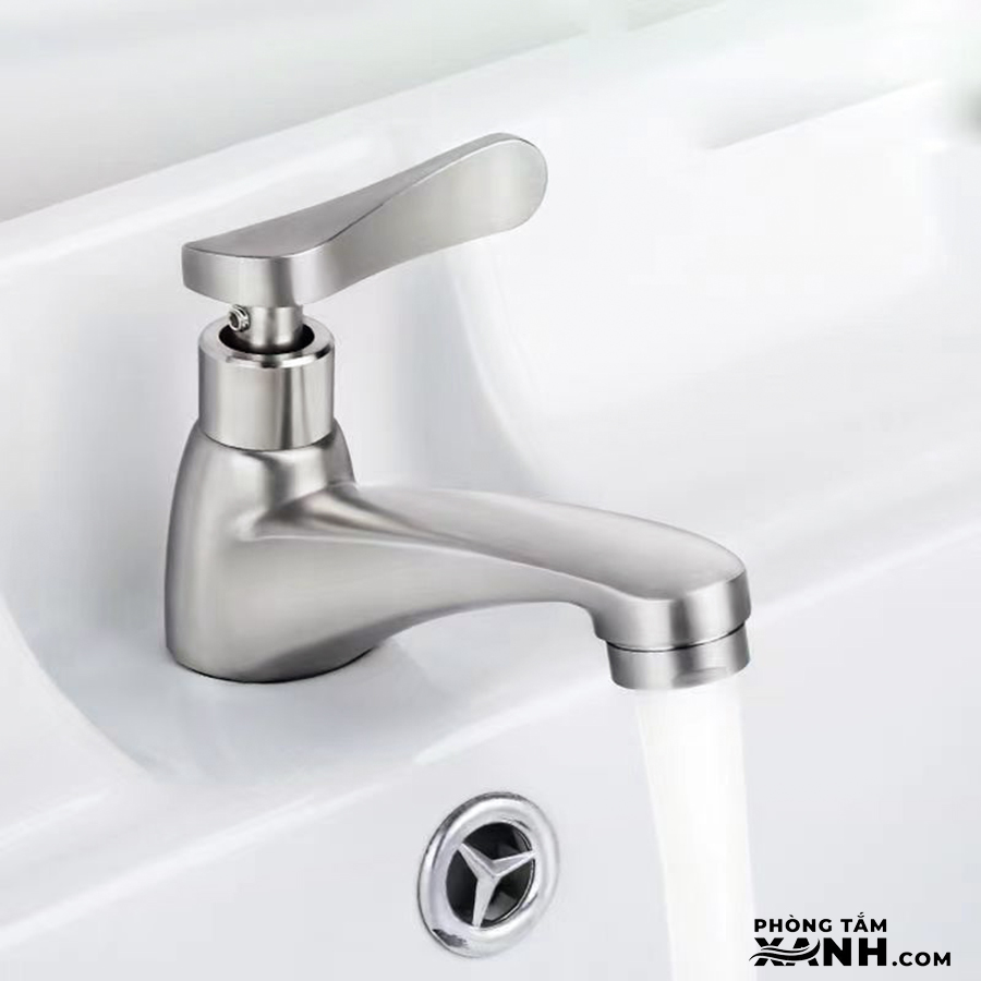 Vòi Lavabo Lạnh Chất Liệu Inox 304 Cao Cấp V-6001