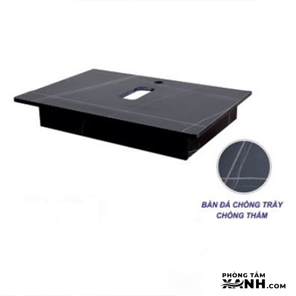 Bàn Đá Chống Trầy Đặt Lavabo Đen BĐ04