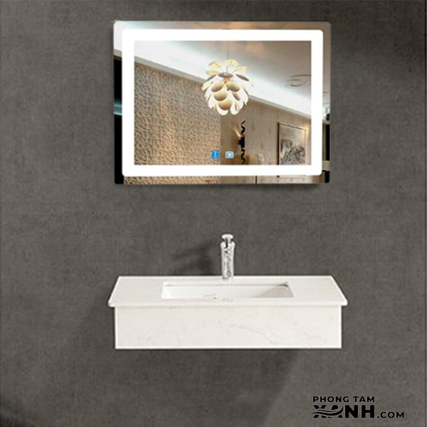 Bàn Đá 1 Tầng Gương LED Cảm Ứng Cao Cấp BĐ13