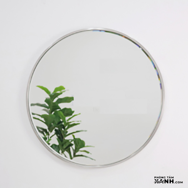 Gương Soi Tròn Viền Trắng Tinh Tế GS-05T