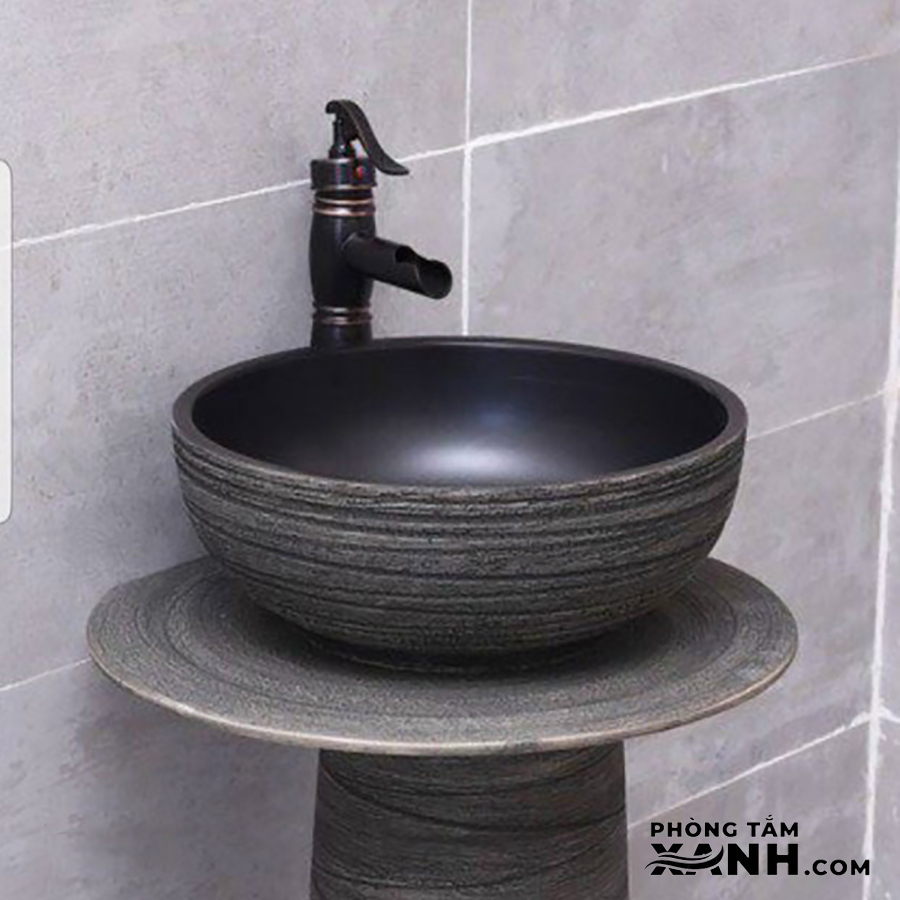 Lavabo Đặt Bàn Tròn Cao Cấp Thiết Kế Nghệ Thuật LA-34