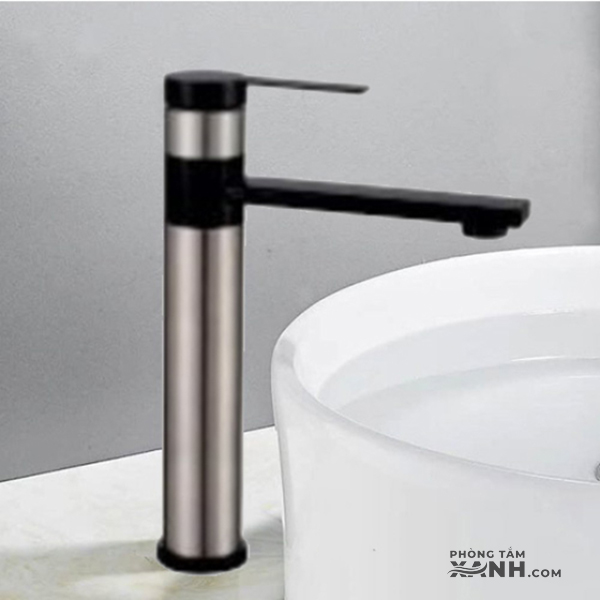 Vòi Lavabo Nóng Lạnh Đồng Thau Sơn Tĩnh Điện V-5331