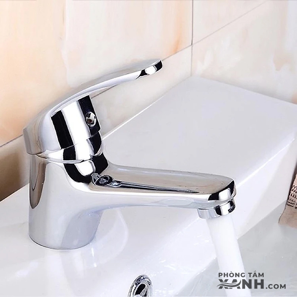 Vòi Lavabo Lạnh Đồng Thau Thiết Kế Đơn Giản V-6002