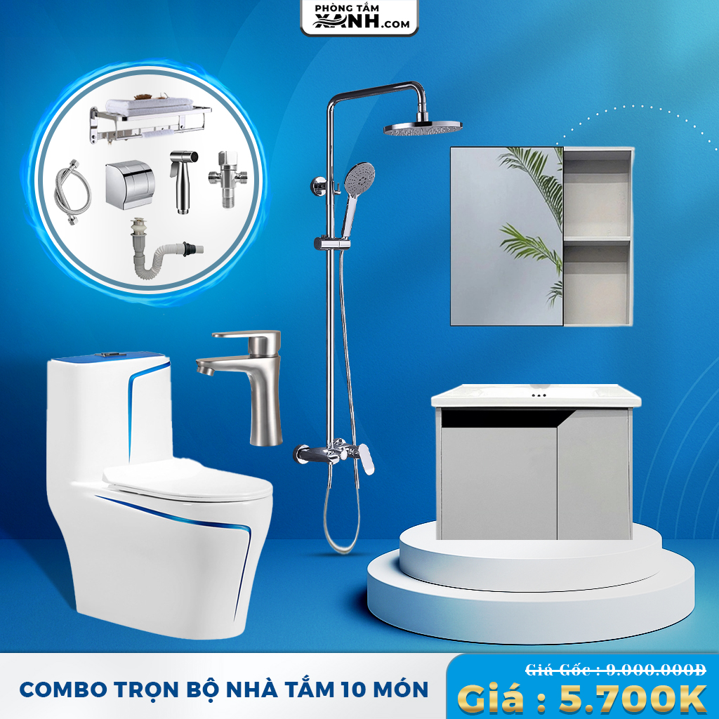 Combo Trọn Bộ 12 Món Inox 304 Nóng Lạnh CB1