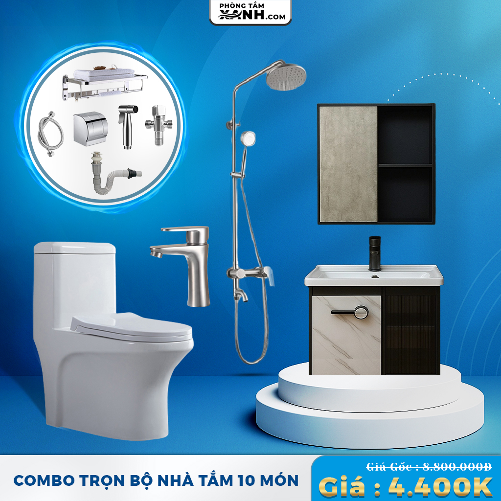 Combo Thiết Bị Vệ Sinh Nhà Tắm Tiết Kiệm CB53